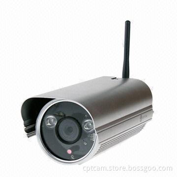 H.264 P2P Wi-Fi Bullet IP Camera with 60m IR-cut, Supports Android, iPhone Mobile View, 32GB SD Card